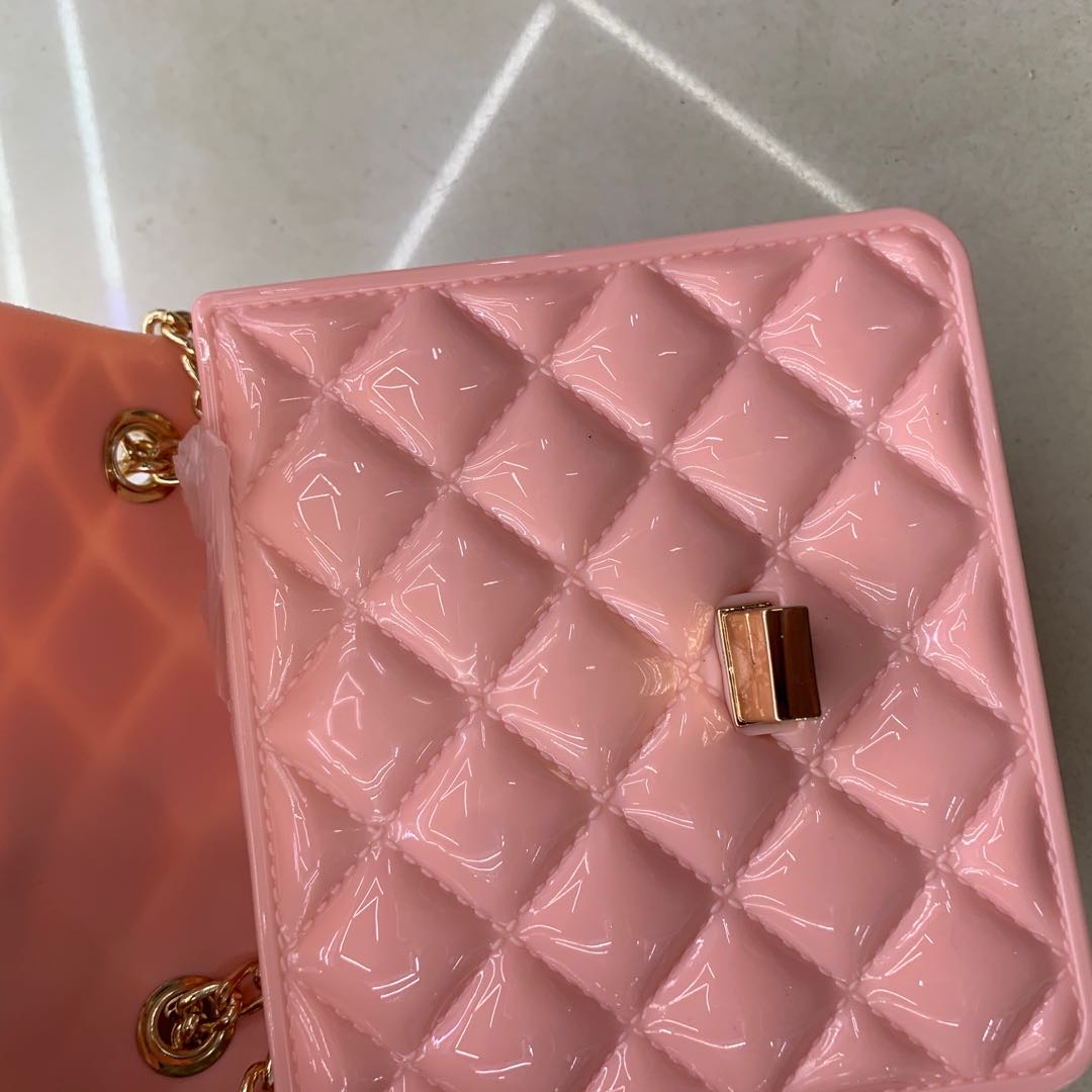 Summer Flower Cute and fashionable jelly bag chain crossbody bag middle style Specification image