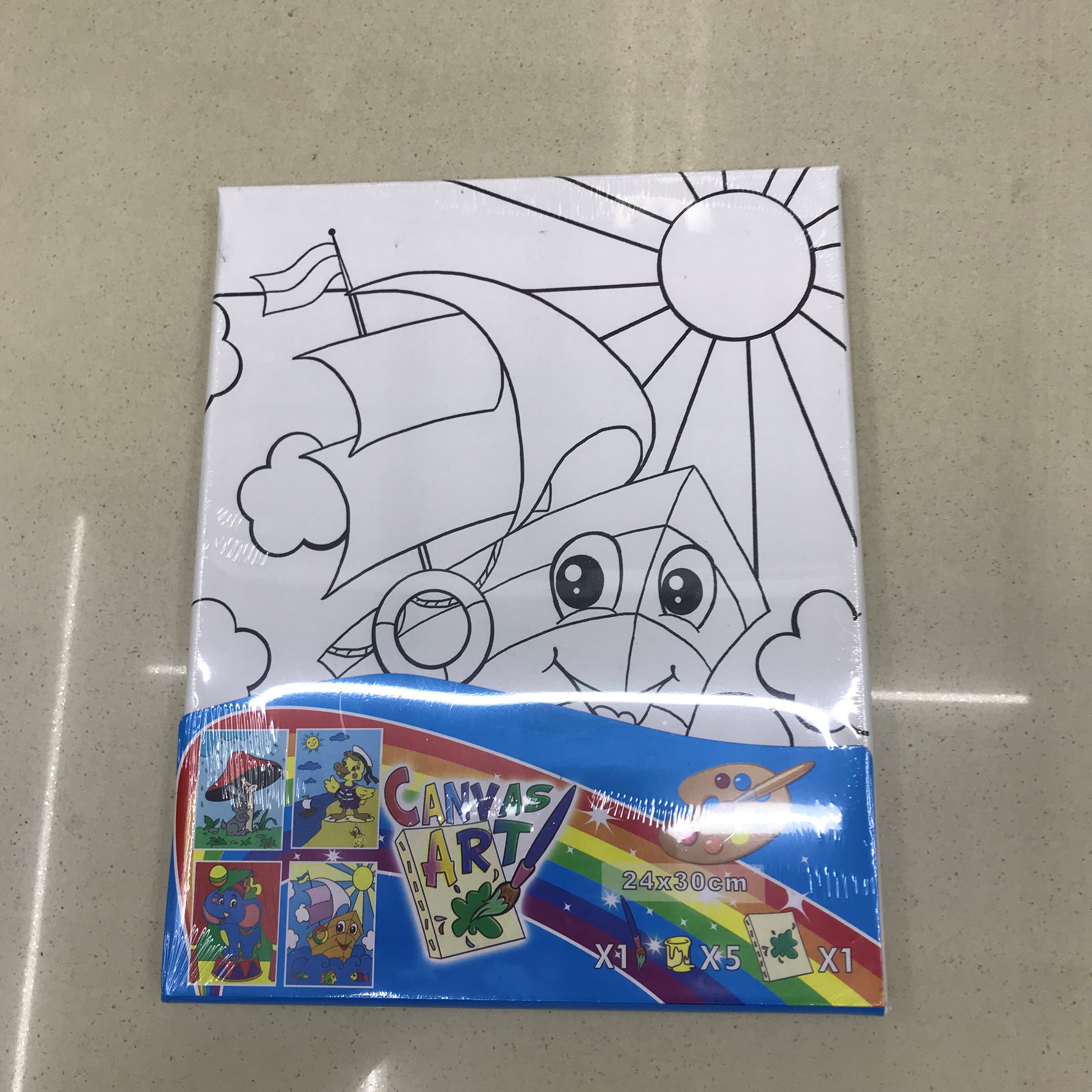 Oil Painting Frame With Picture C2430w Children's Coloring Material Practice Solid Wood Frame Praise Rate 100%