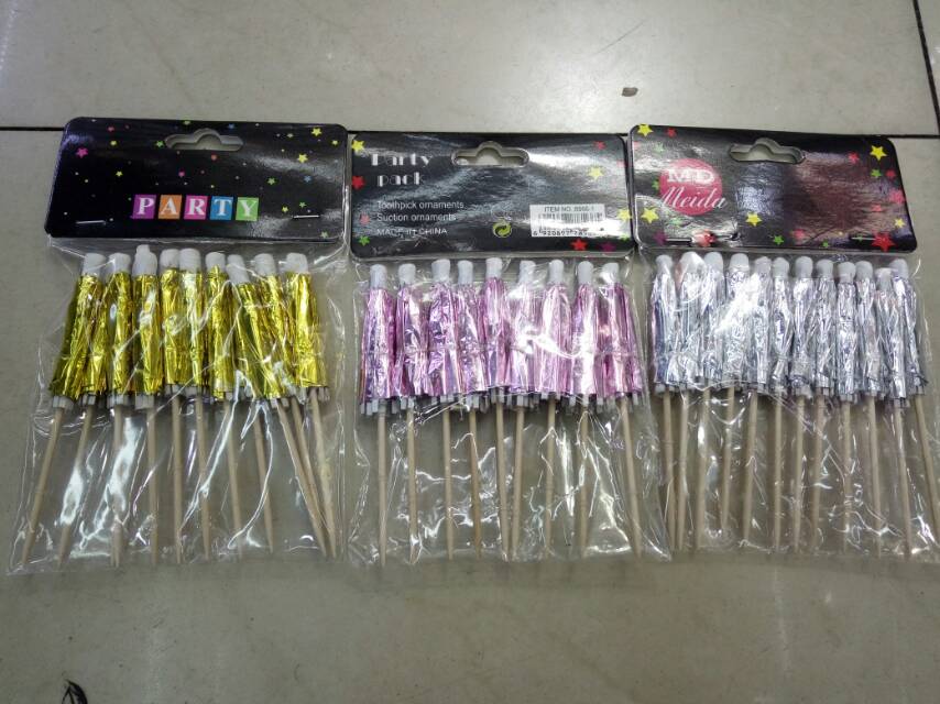 金银色卡通韩系造型雨伞签