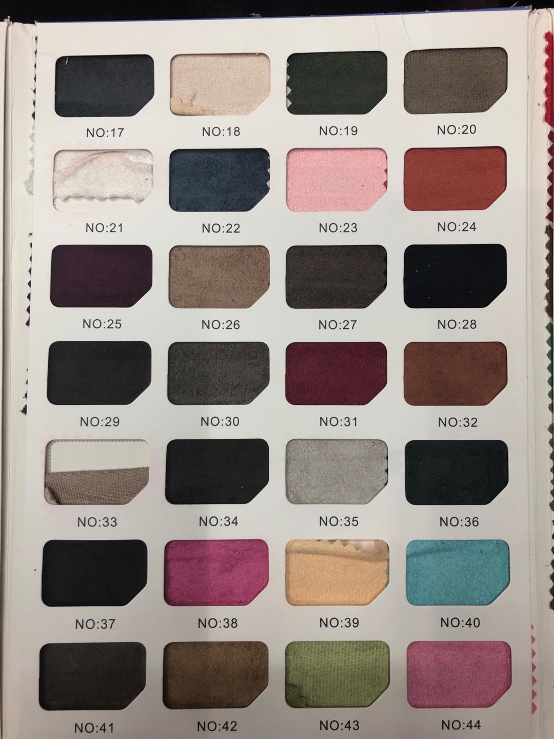 Fashionable And Novel All Kinds Of Single Side Plain Suede Fabric