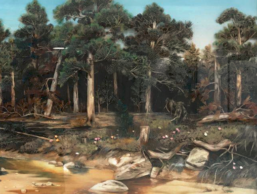 义乌大森装饰画业80X140cm羽毛装饰画产品图