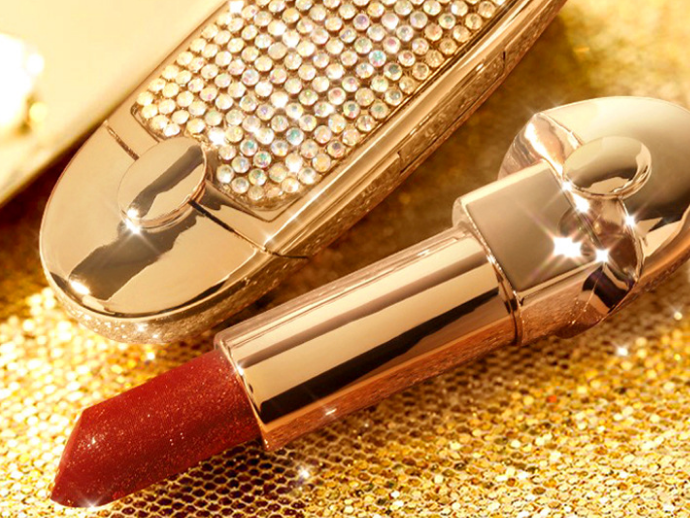 Starry Sky Gem Lipstick Moisturizing Replacement flip cover with Mirror recommended by Instagram Douyin influencer Matte finish