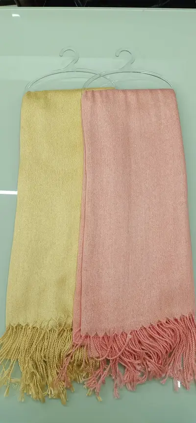 Spring And Winter Monochrome Bearded Women's Scarf In A Variety Of Colors