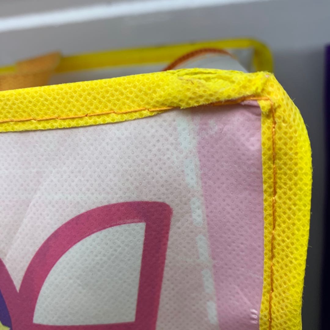黄边小熊多功能袋子塑料旅行包细节图
