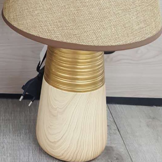 Fabric lampshade small table lamp, simple and personalized bedside lamp for the bedroom Specification image