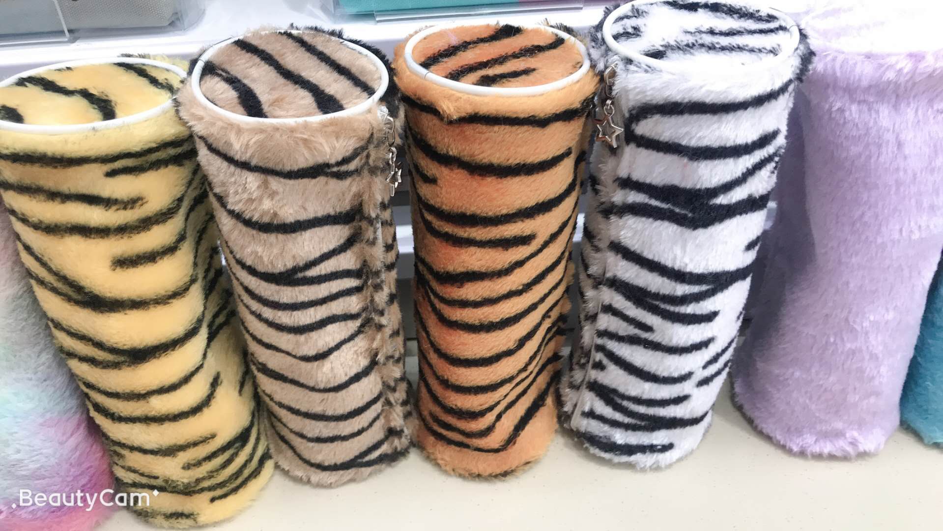 Wool Thick Cylinder Cartoon Stationery Bag Gift Customization Kindergarten Students Gift Customization Specification drawing