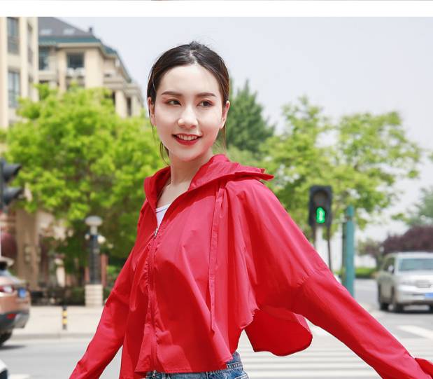 Women's short summer 2020 new Korean-style loose sun-protective clothing, outdoor skin wear, long sleeves