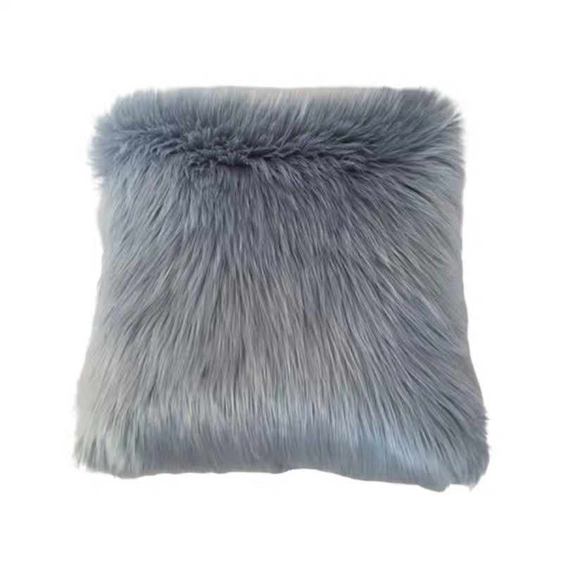 European Long Hair Ins Wind Imitation Fox Hair Pillow Specification drawing