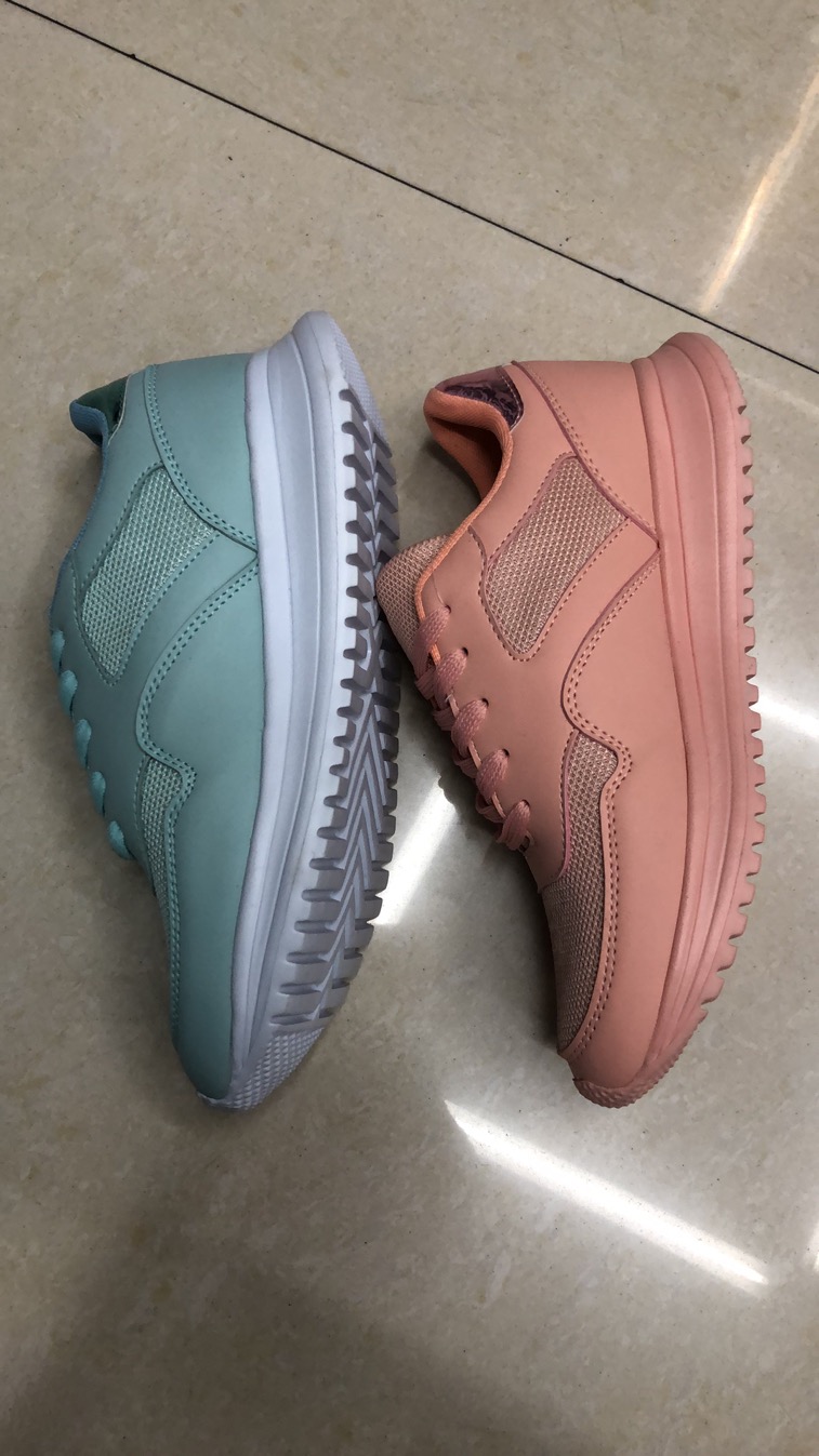 New women's shoes with LACES, a multi-color sports shoe, Korean version student casual shoes, flying woven air cushion socks, running women's shoes Specification image