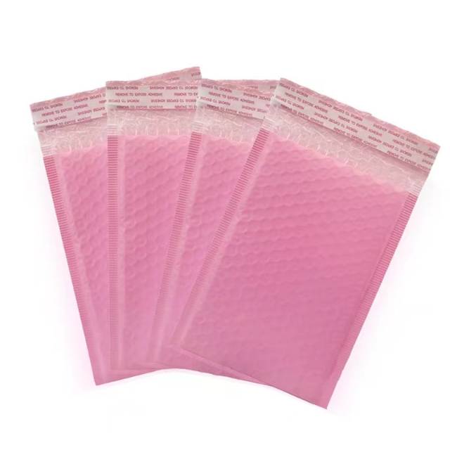 特惠粉色气泡信封袋 加厚共挤膜汽泡袋防水防压快递袋 服装包装袋