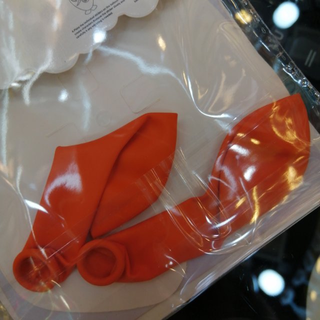 Party balloons: Latex orange balloons Specification image