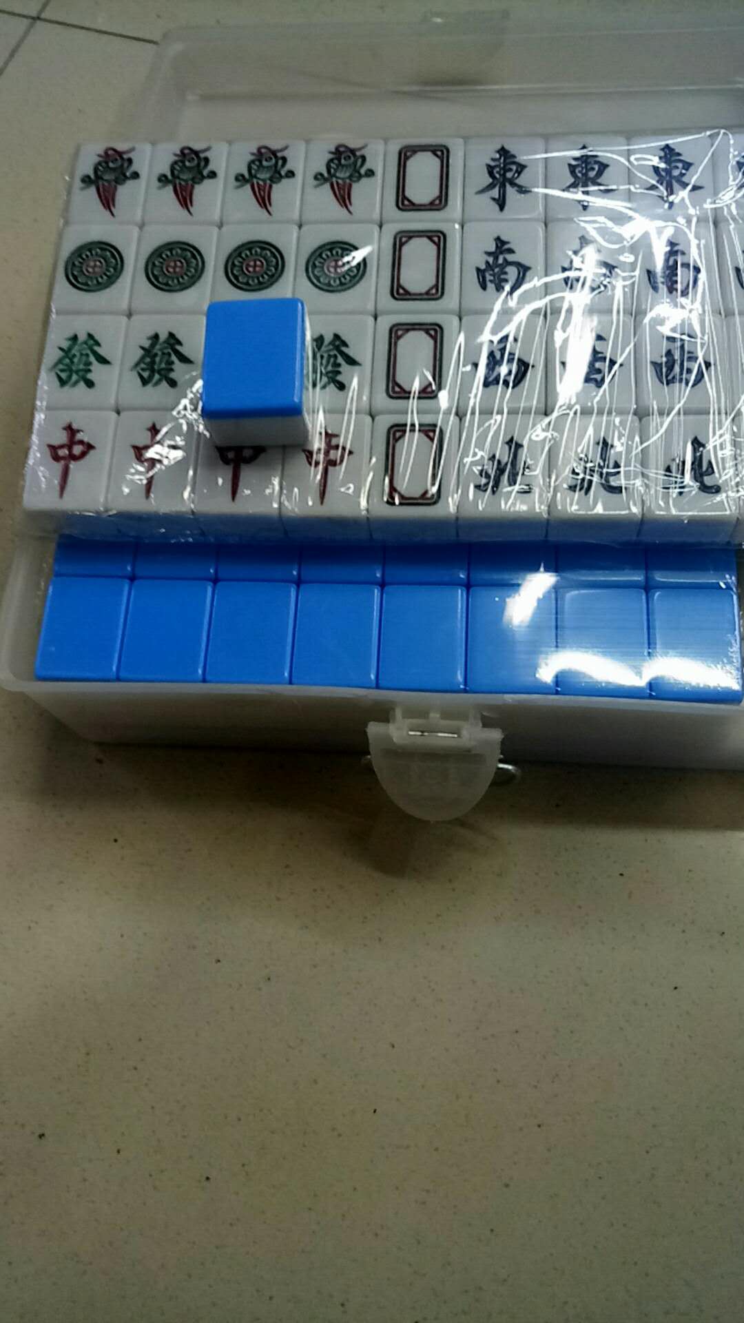 家用麻将牌/中大号手打/广东麻将牌细节图