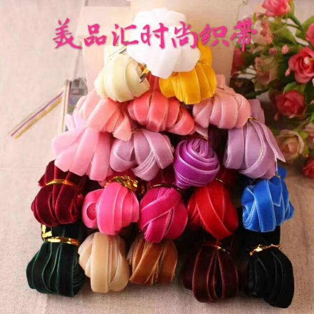 Velvet Ribbon Width Striped Ribbon Handmade Diy Birthday Cake Baking Ribbon details Picture