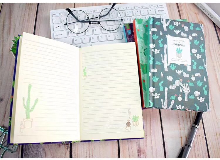 创意A5笔记本仙人掌日记本办公学生硬抄本批发细节图