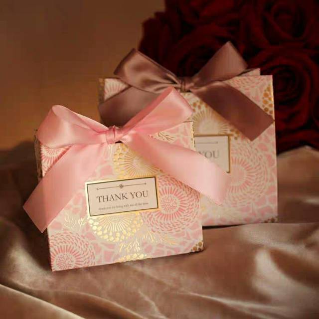 喜糖日式装口红的小礼袋加厚设计纸盒购物袋小型包装袋礼盒简约图