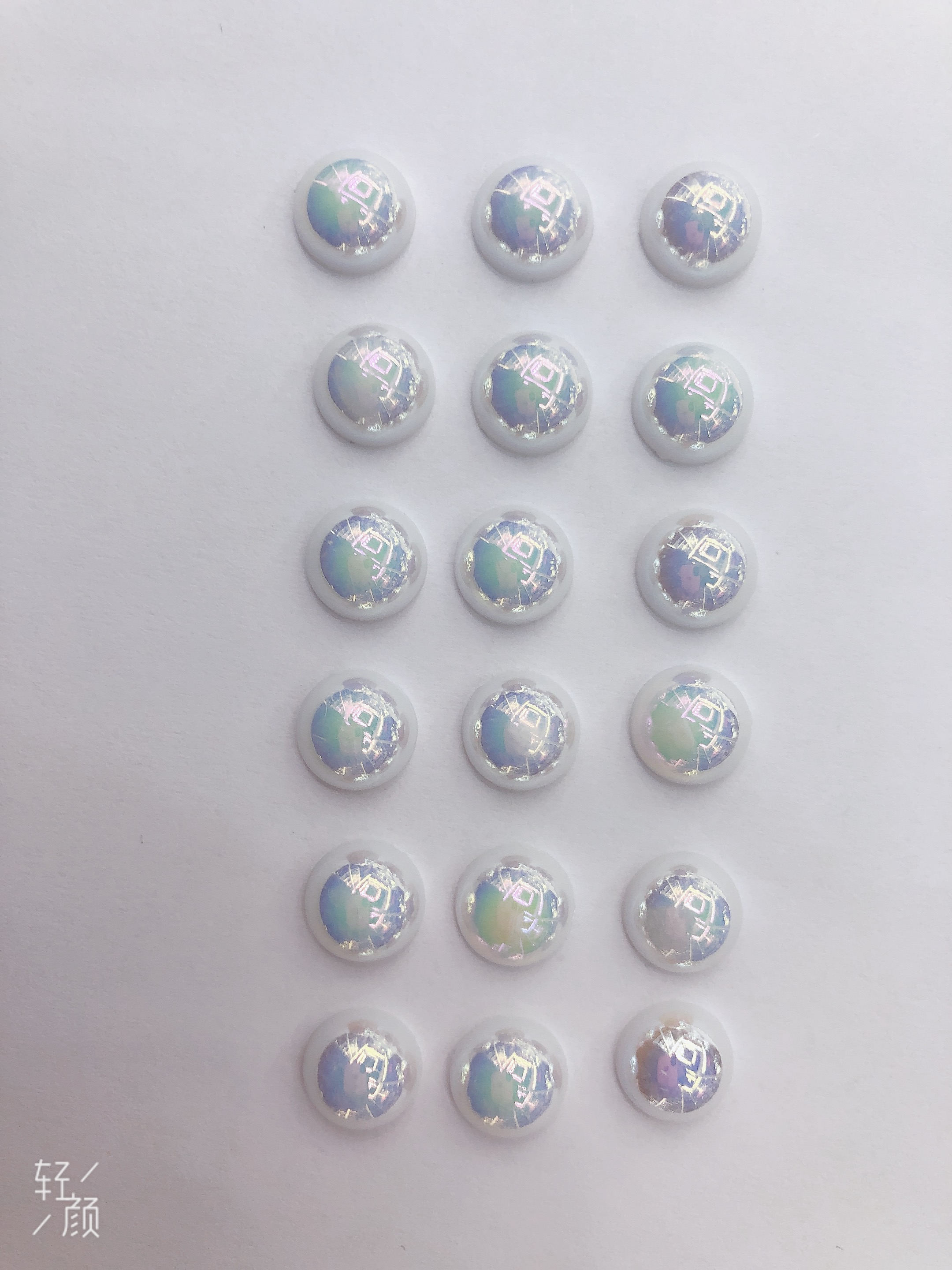 10MM水滴珍珠白陶瓷烫钻装饰配件