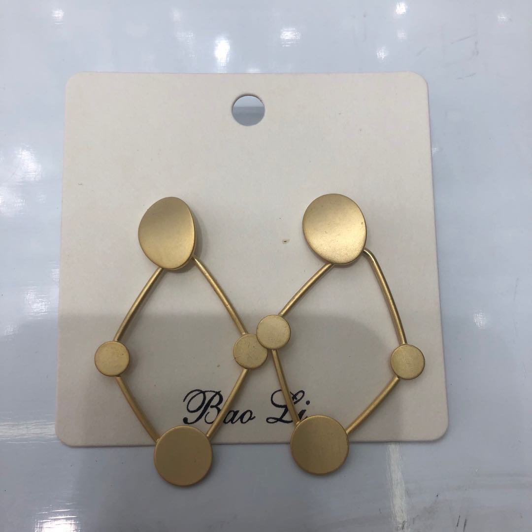 菱形气质女耳钉耳环长款耳饰新品爆款