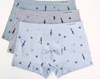 Widelong graffiti printed yarn regenerated cellulose fiber headband briefs details Picture
