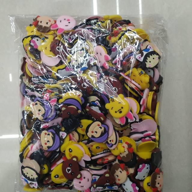 PVC soft rubber cartoon head, character head, hair clip, headwear and accessories
