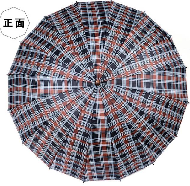 加大商务高尔夫伞户外自动长柄伞格子英伦男士创意晴雨伞批发厂家产品图