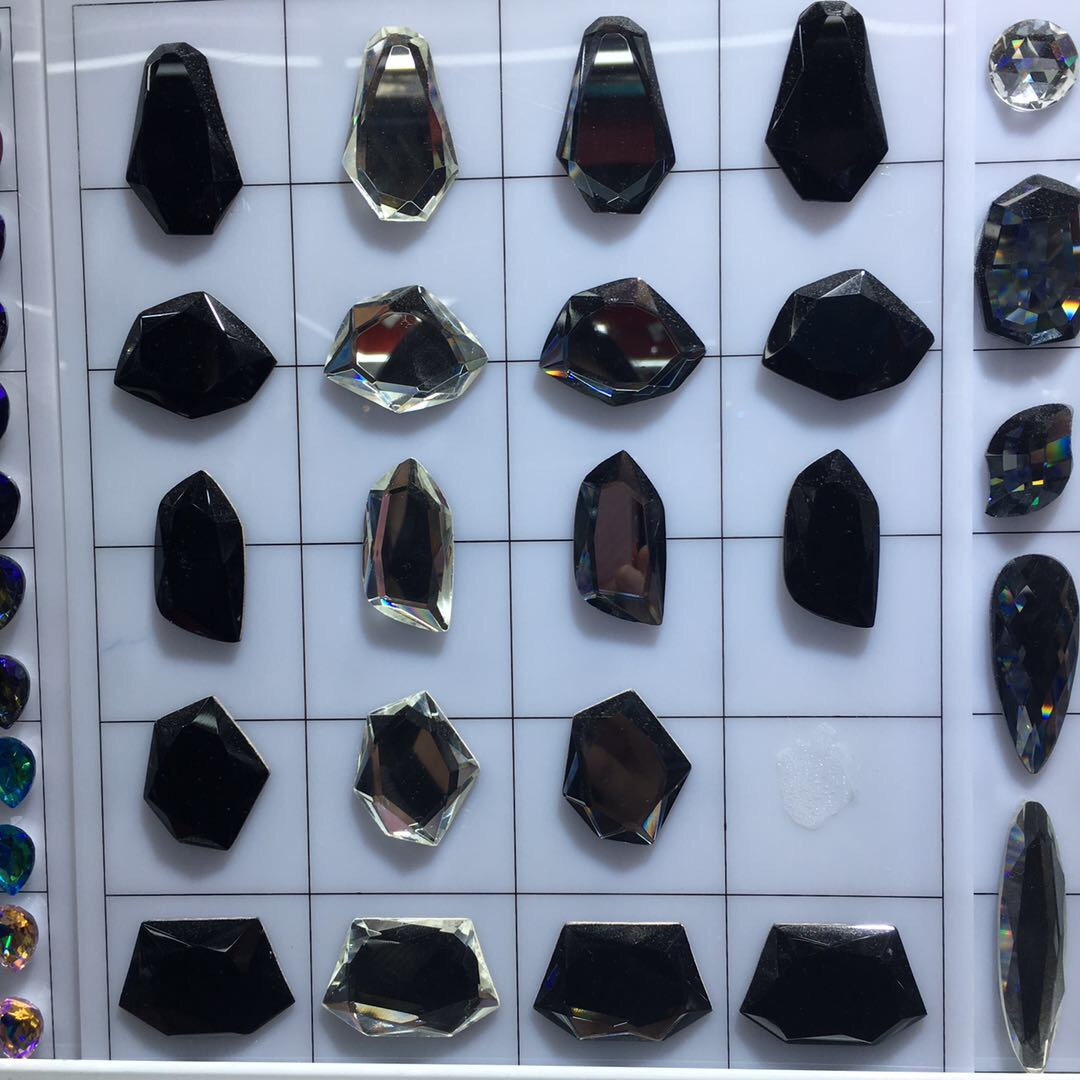 时尚透明不规则几何玻璃水晶配件厂家直销