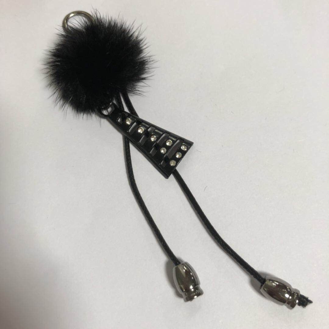 Manufacturers Direct Zinc Alloy Plating Mink Hair Hanging Ornaments