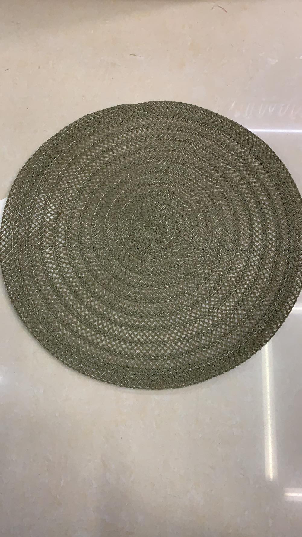 棉纱锅垫隔热垫热螺纹圆形餐垫桌面防滑碗盘垫KDC399-15产品图