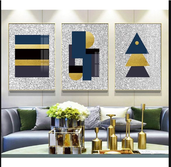 Nordic abstract decorative painting living room dining room sofa background hanging painting combination painting 60x80cm3 a set thumbnail