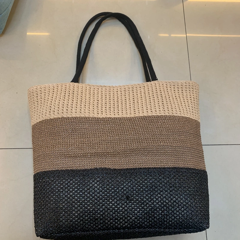 New Canvas Bag Beach Bag Youth Bag Going Out Space Mommy Bag Straw Bag Women's Hook Hook Hand Cloth Bag