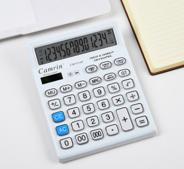 瑞程计算器CM6714V水大按键大屏字幕计算机财务用品可定制产品图