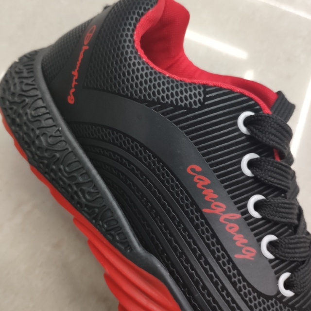 Spring new versatile black sports shoes with mesh for students and casual wear Specification image