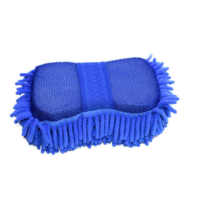 Grid end superfine fiber Chenille coral worm car cleaning sponge block mesh car washing sponge Chenille sponge details Picture