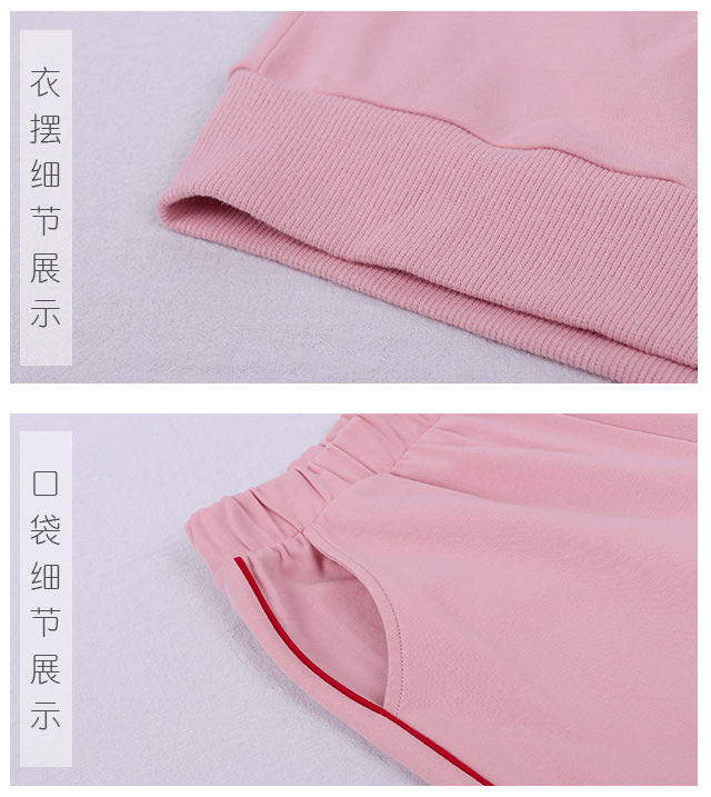 Spring And Autumn Long Sleeve Thickened 100% Cotton Pajamas Female Lovely Large Size Winter Set Korean Version Loose details Picture
