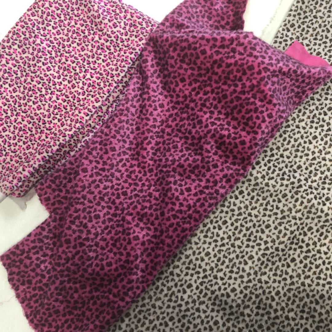 fashion horse hair imitation mink hair leopard print