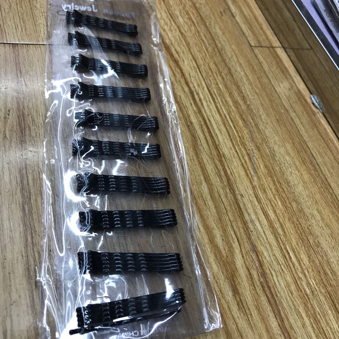 Hairpins, steel clips, headwear, small clips, Korean black female one-piece clips, hair accessories, bangs, hair top clips for adults Specification image