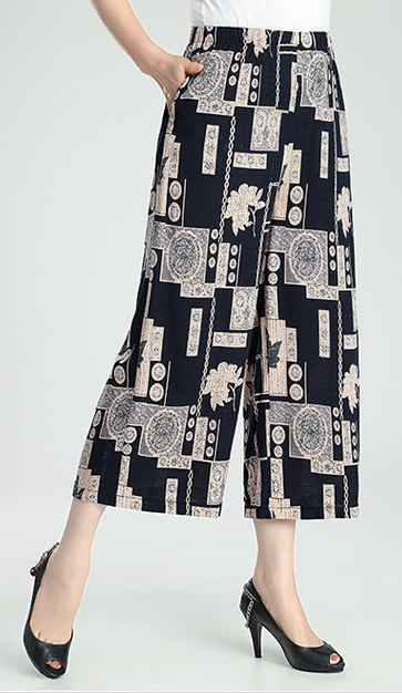 春装中老年人女裤妈妈裤老太太春秋宽松松紧腰女裤奶奶装