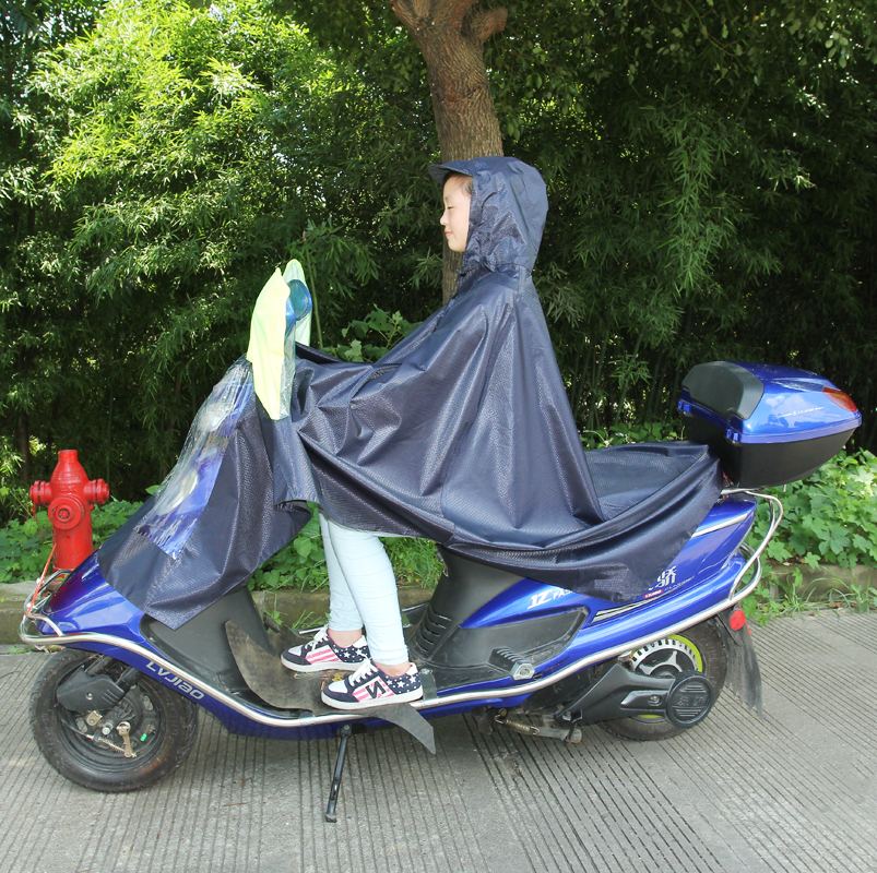 CY322 one-piece adult electric bike motorcycle takeout waterproof raincoat details Picture