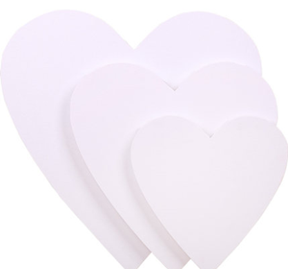 Heart Shaped Canvas Frame Density Compression Of The Frame Specification drawing