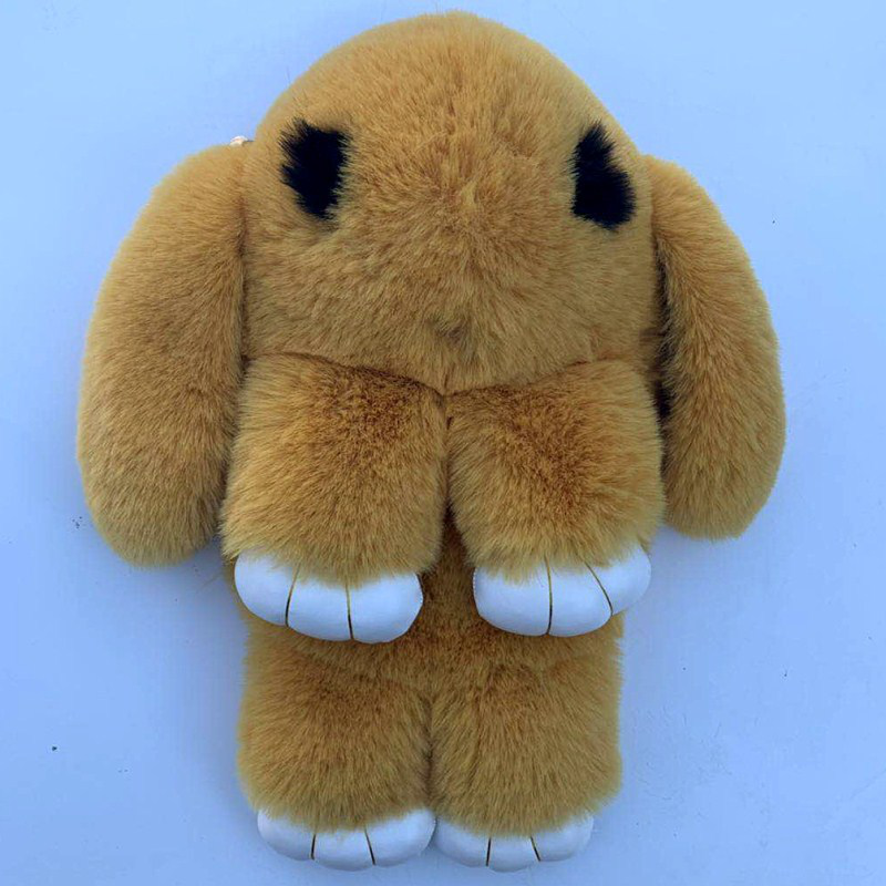 跨境专供 爆款仿獭兔毛绒兔子包 女士单肩斜挎包 时尚双肩背包