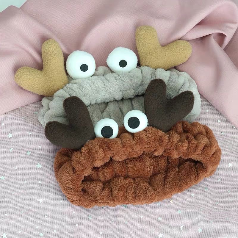 大眼晴发箍女生束发带可爱头套绑头发头饰新款