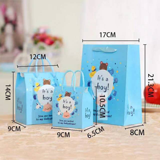 Hand-held paper box box for Children's Day creative gift package, paper box gift filled with moon egg print hand-held storage bag
