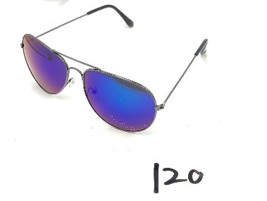 Fashionable large-framed sunglasses, round-framed sunglasses, polarized glasses, Korean version, trendy Internet celebrity, high-end metal women's style, 120