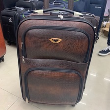 行李三件套装复古旅行pu鳄鱼纹商务密码箱拉杆箱