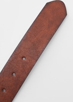 Pure men's leather belt, versatile for young people, cowhide pin buckle Korean style trendy belt Specification image