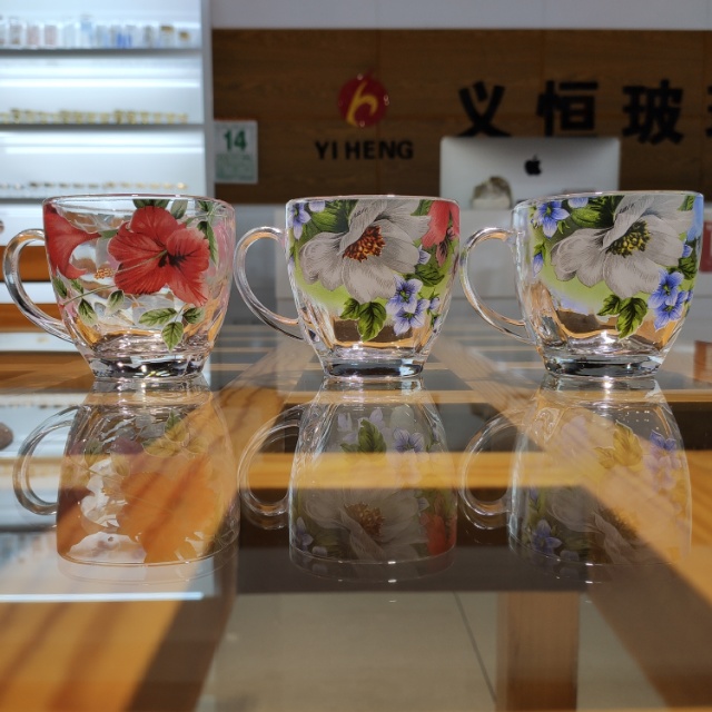 印花玻璃水杯6件套多款式可选价格面议