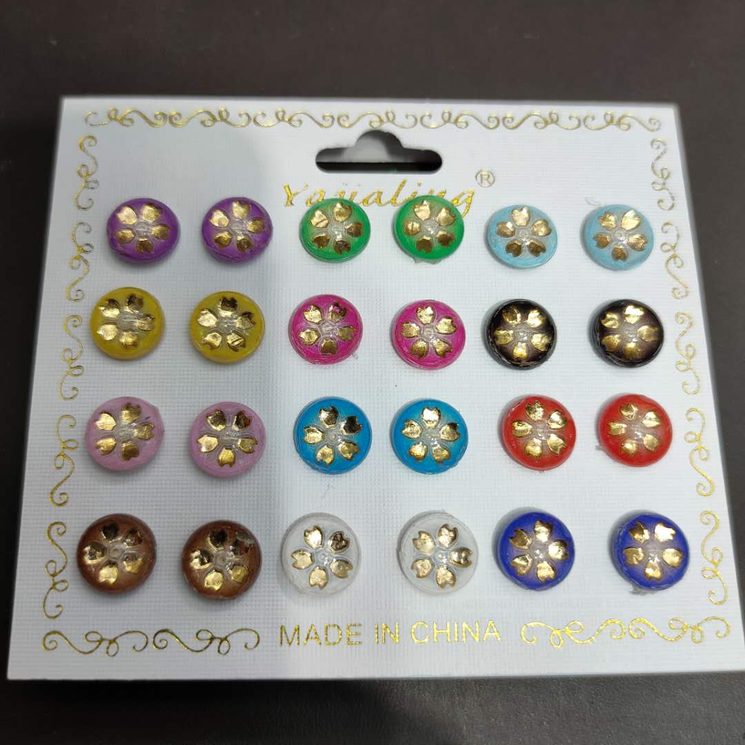 Super mini flower multicolor earrings cute earrings