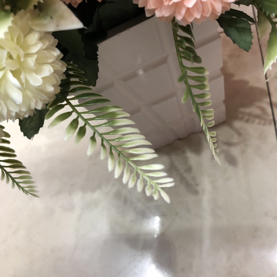 Manufacturers Direct Sales Simulation Flower Silk Cloth Decorative Ball Chrysanthemum Bundle Wedding Road Lead Arrangement Of Fake Chrysanthemum Specification drawing