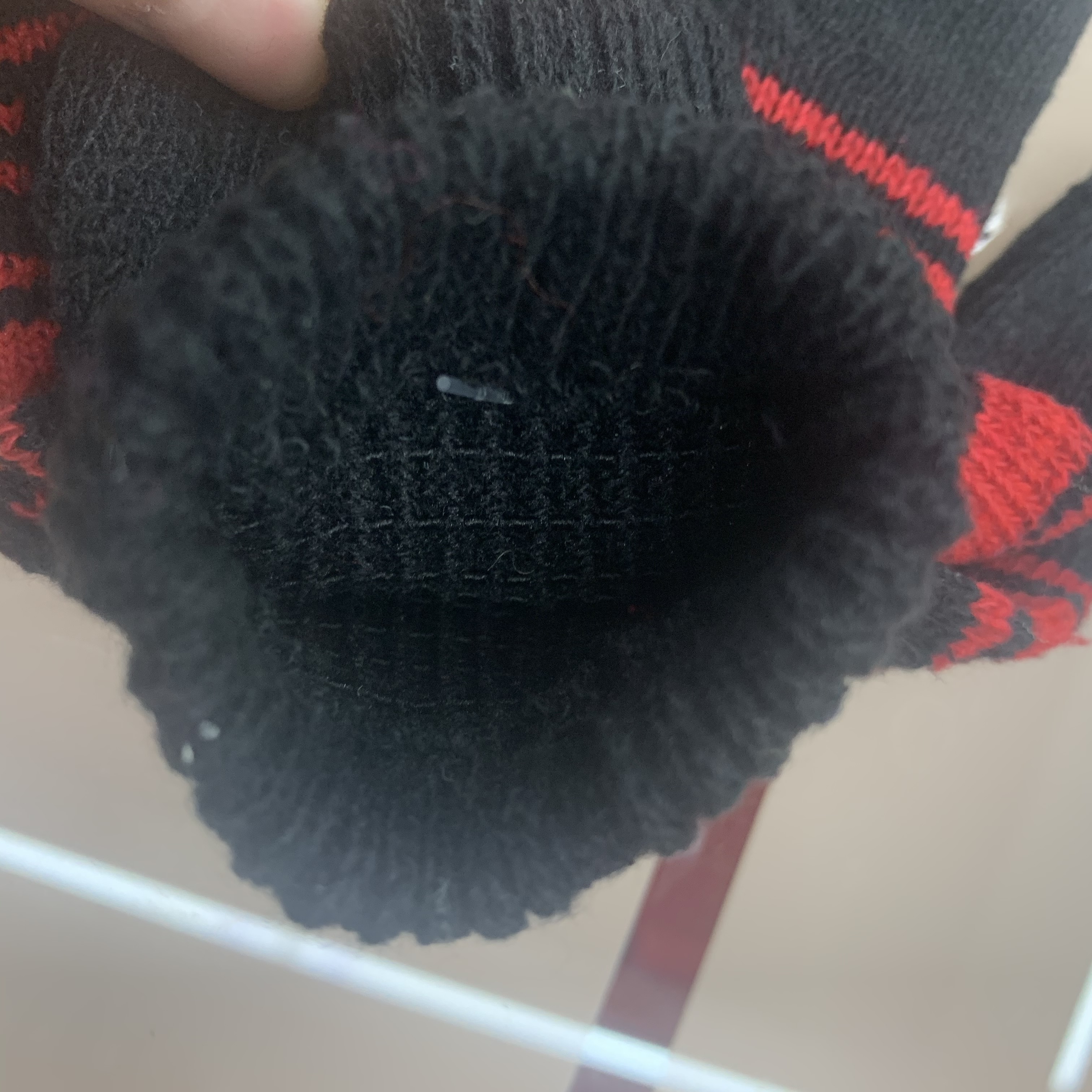 Children's Gloves Winter Warm Striped Toddler Toddler Girl Princess Cute Girl Big Child Wool Knit Specification drawing