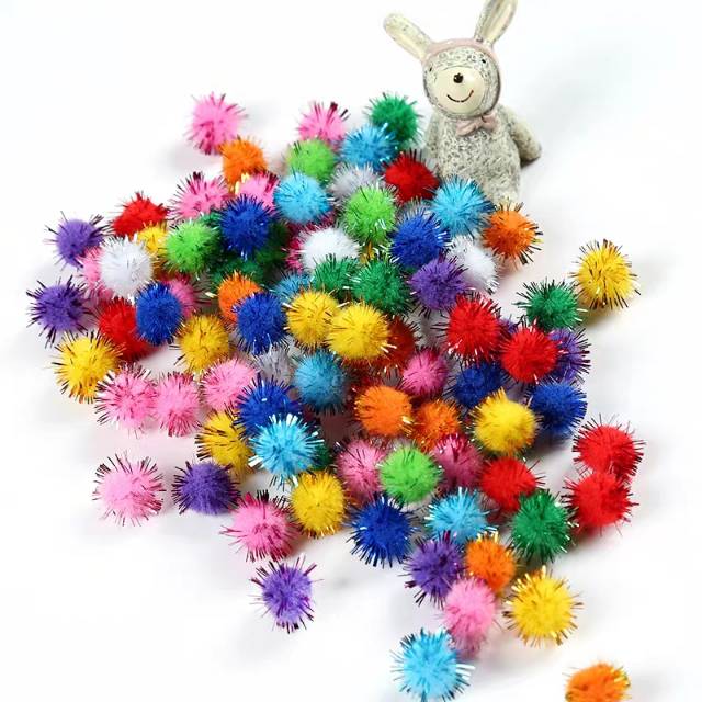 1cm杨梅球仿羊绒毛线球毛绒球diy创意手工材料毛球发饰发圈等细节图