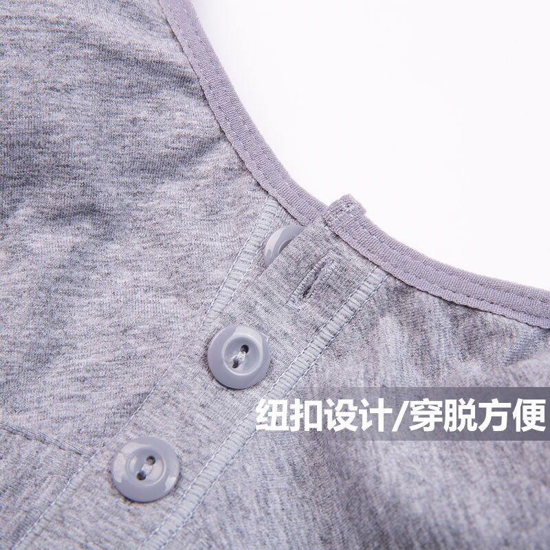 中老年内衣前扣文胸棉质薄款无海绵内衣女背心妈妈胸罩大码无钢圈产品图